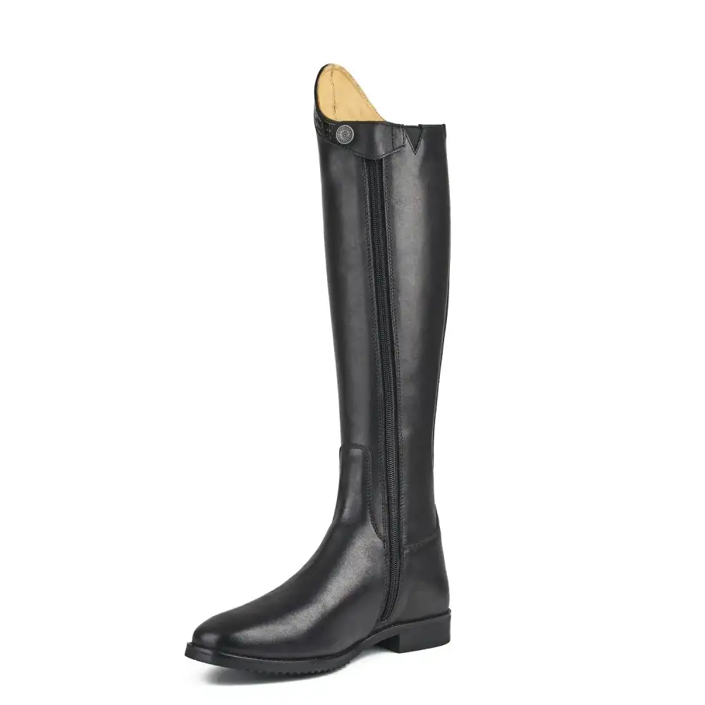 Refined Zip Leather Riding Boots