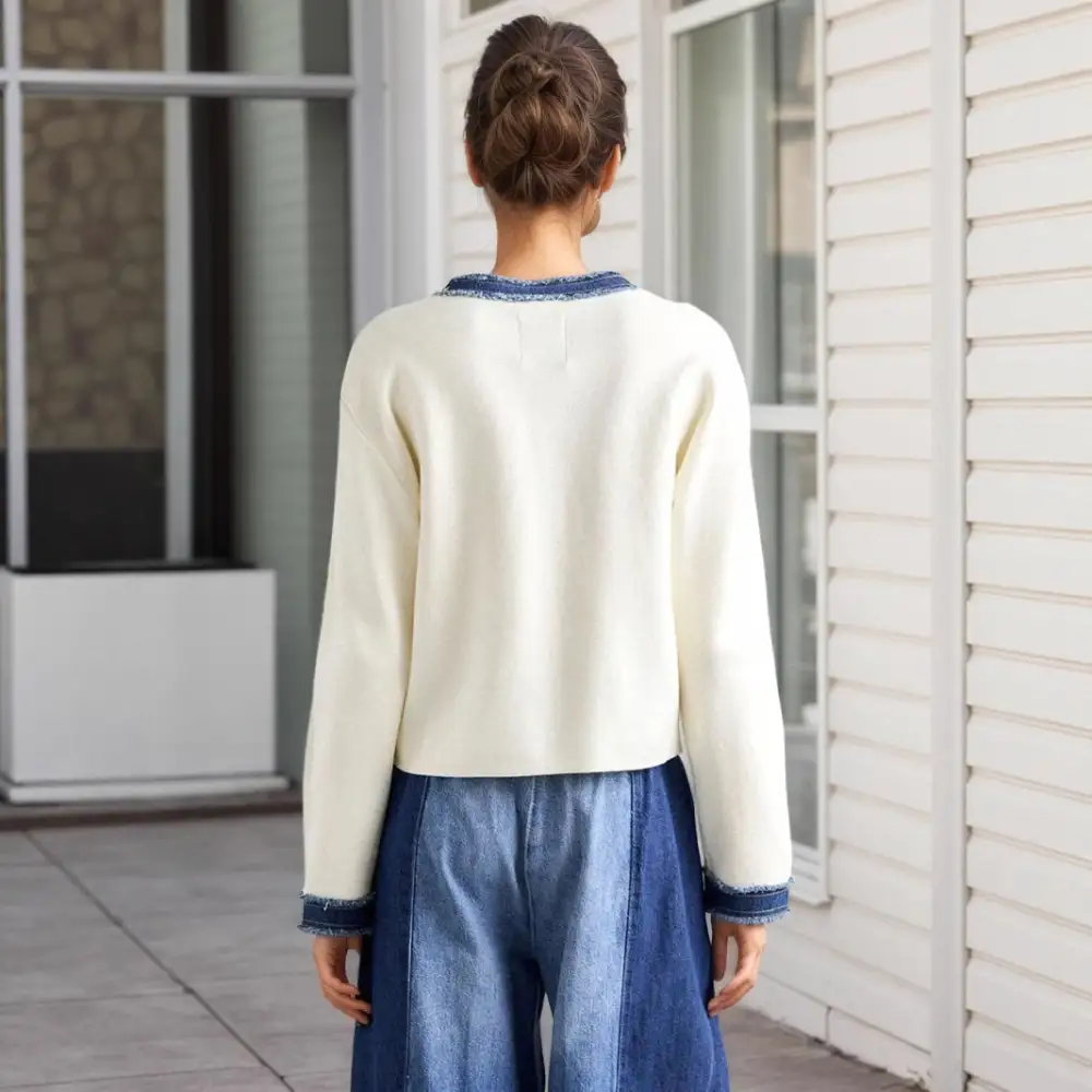 Relaxed Denim Casual Outerwear Jacket