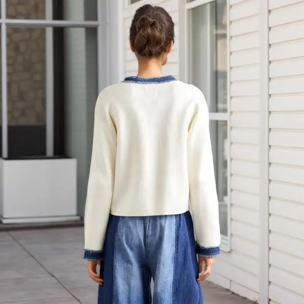 Relaxed Denim Casual Outerwear Jacket