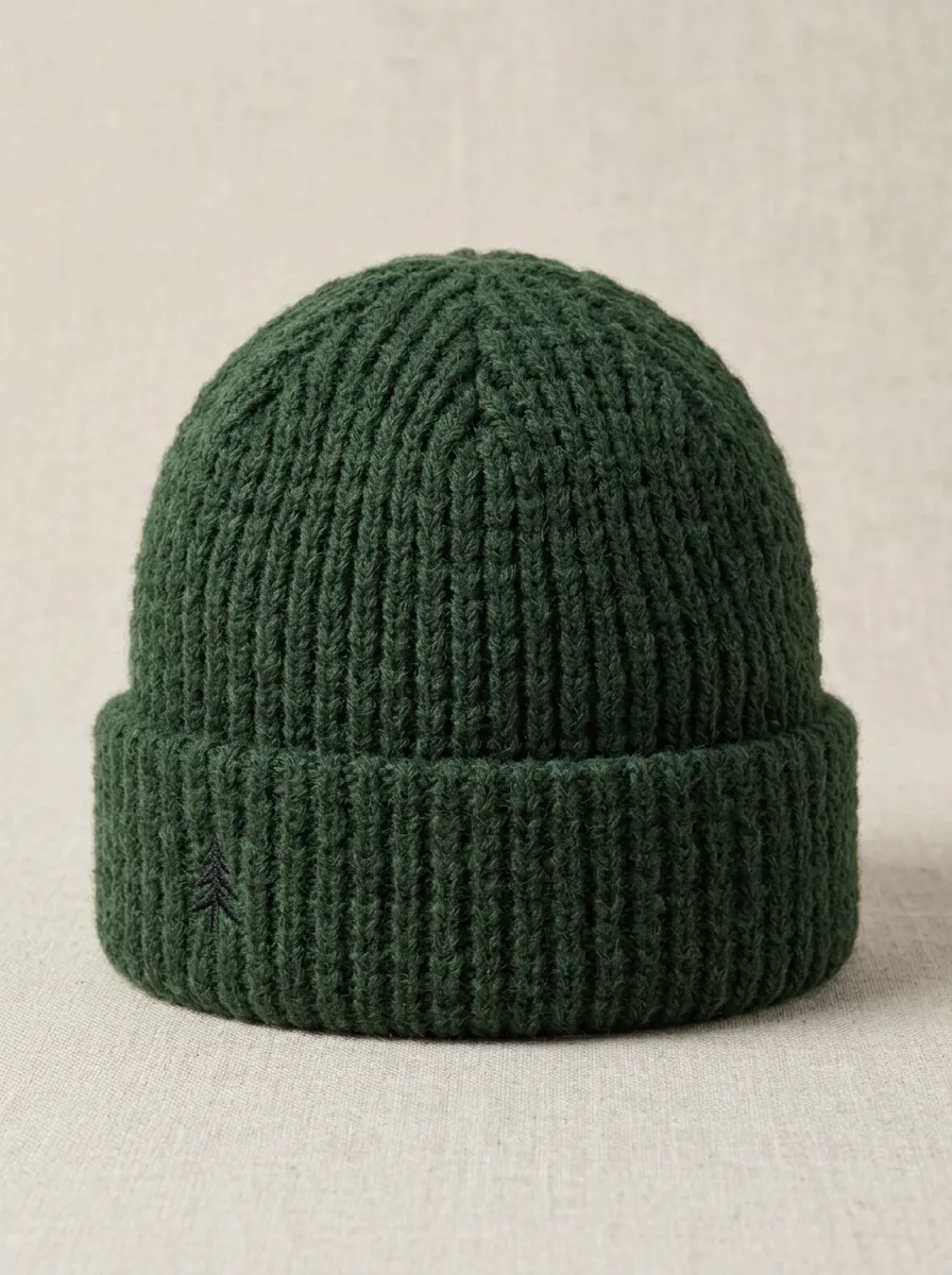 Everyday Pine Tree Embroidery Knit Hat Knit Beanie