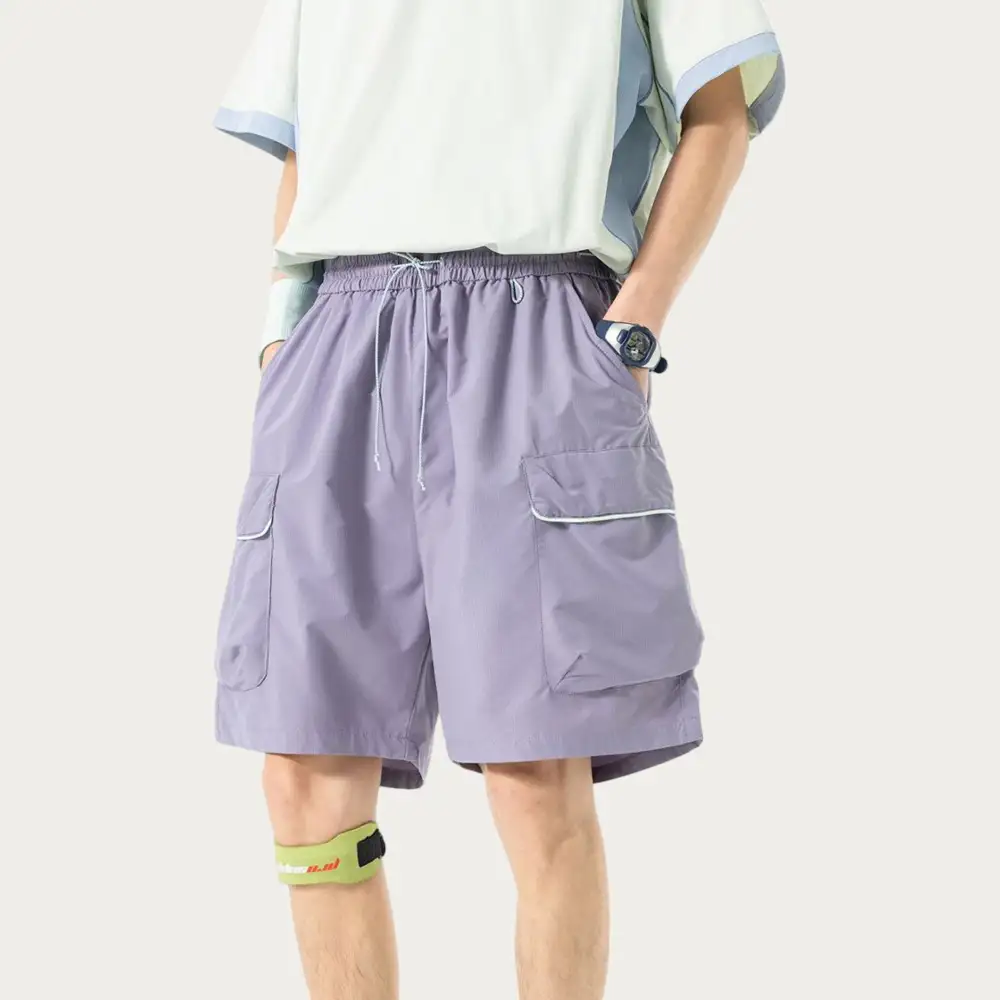 Tailored Drawstring Pocketed Lightweight Men's Athletic Shorts