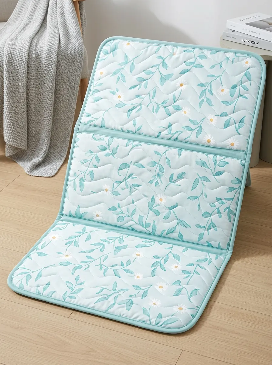 Foldable Floral Daisy Botanical Pattern Cooling Mat