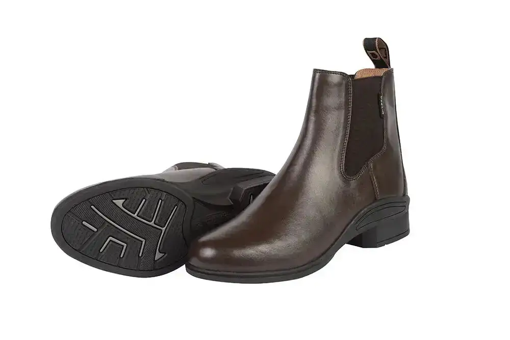 Relaxed Zip Leather Paddock Boots