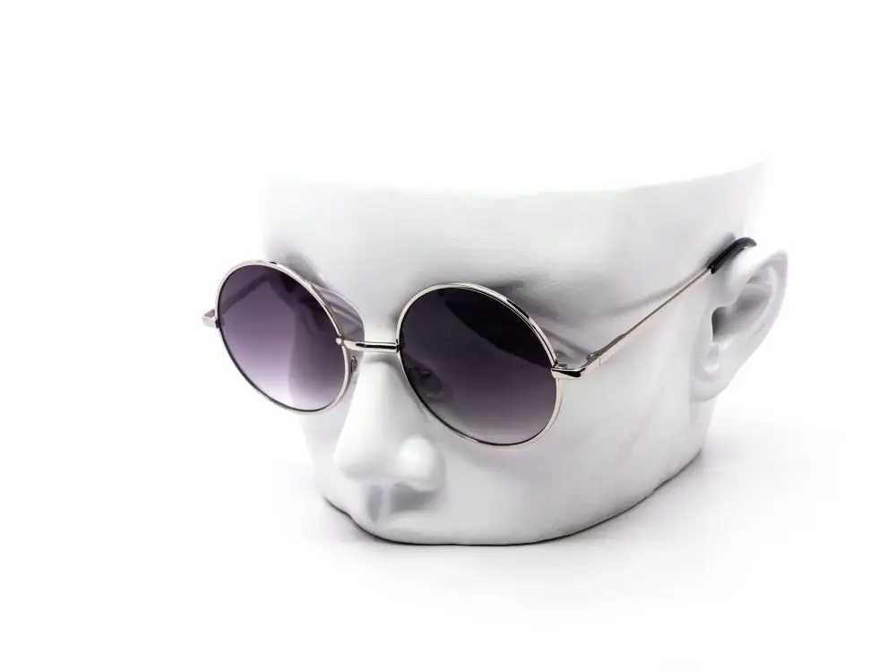 12-Pack Metal Round Gradient Sunglasses
