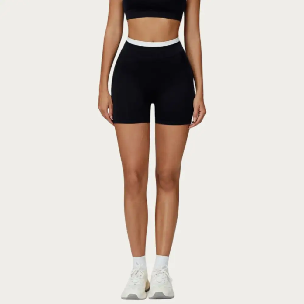 Easygoing High-Waist Stretch Biker Shorts