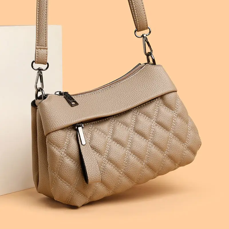 Compact Flap Square Crossbody Bag