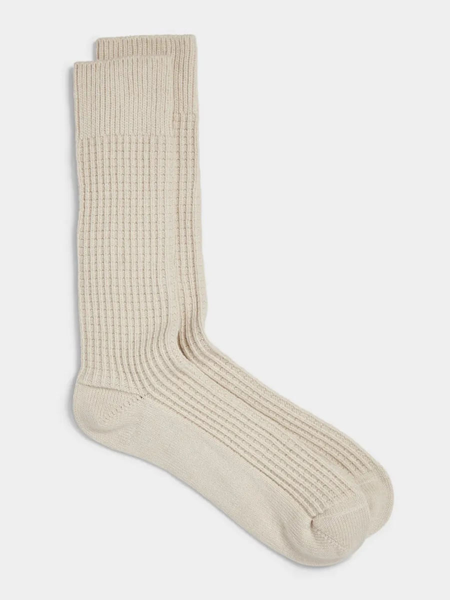 Textured Crew Socks