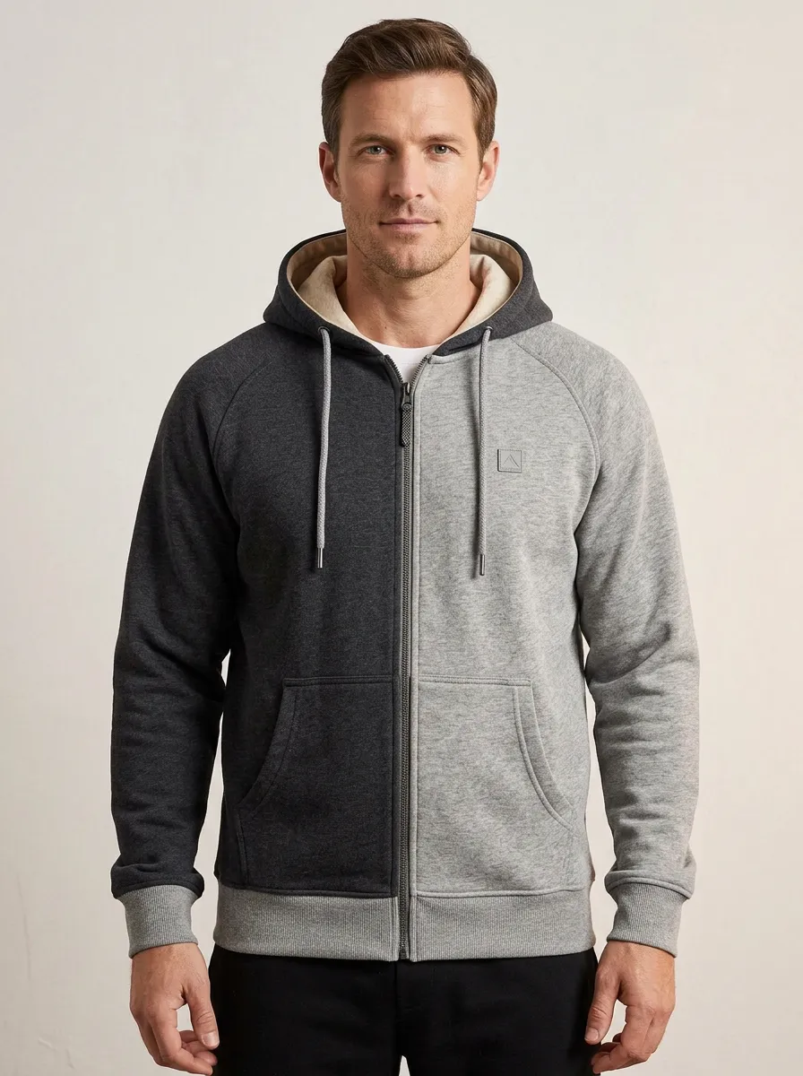 Everyday Colorblock Two Tone Look Men's Sport Jacket