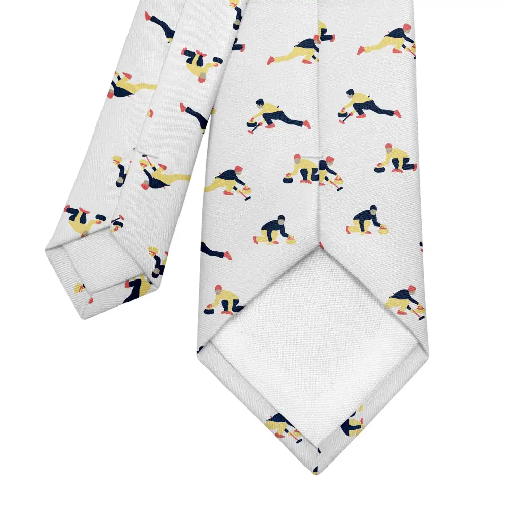 Curling Pattern Necktie