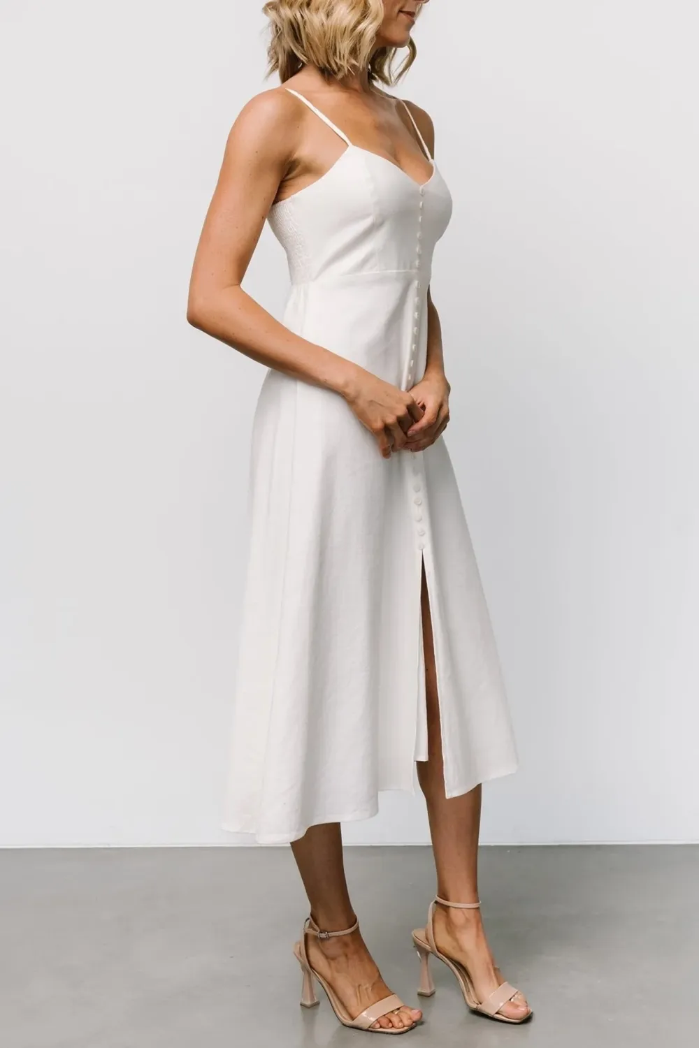 Minimalist Solid Color High-End V-Neck Dress