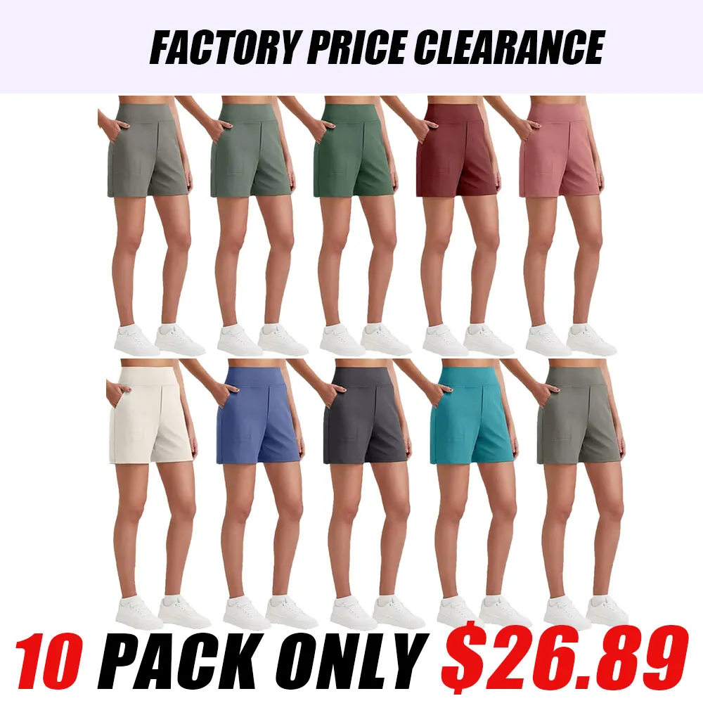 🔥 Women's High-Waist Bermuda Shorts | Sports Running & Yoga Shorts