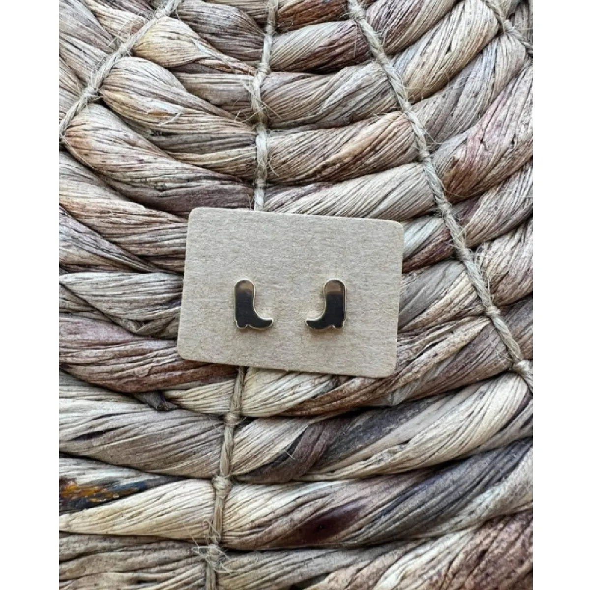 Dainty Cowboy Boot Studs Earrings