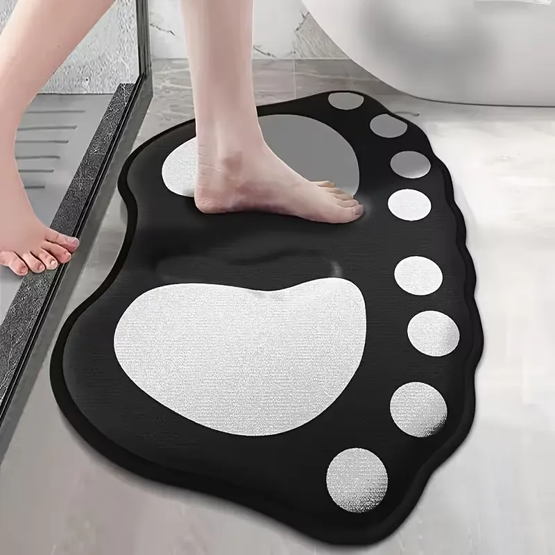 Playful Animal Paw Bath Mat