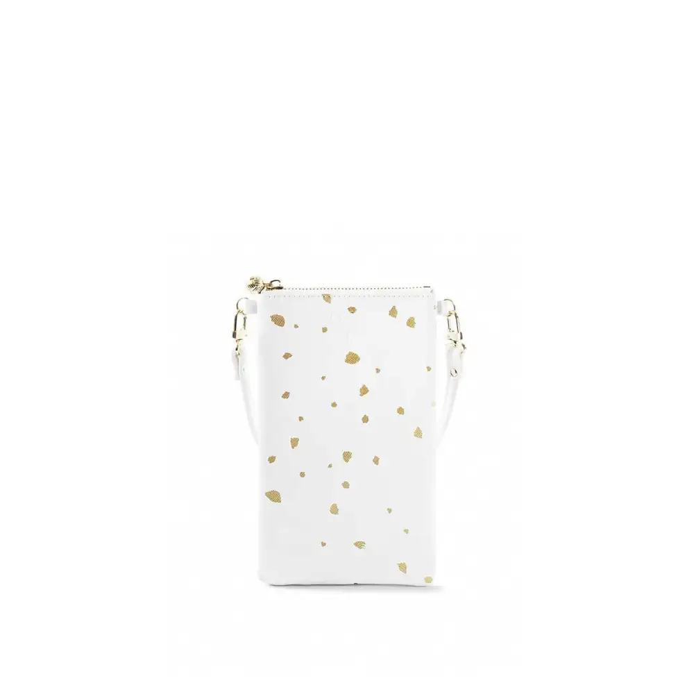 Faux Leather Zip Phone Tote Bag