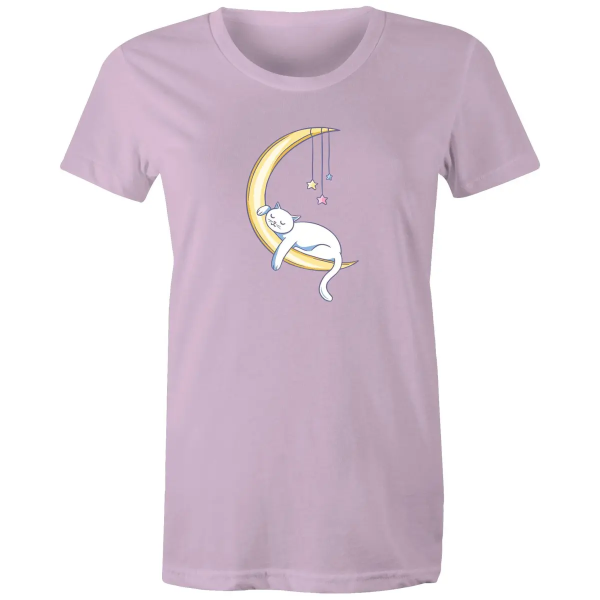 Cat Sleeping on Moon T-Shirt