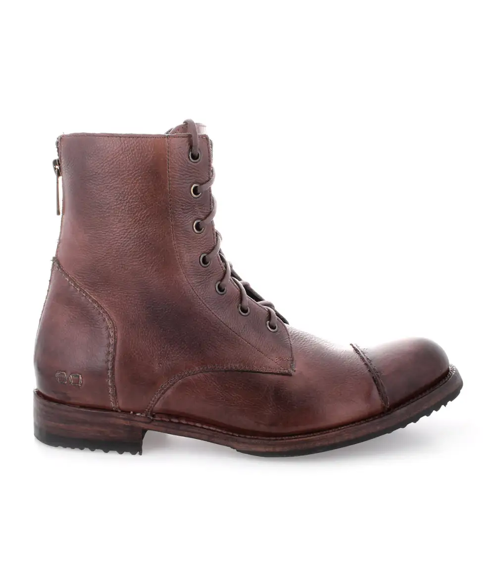 Back-Zip Streamlined Combat Boots