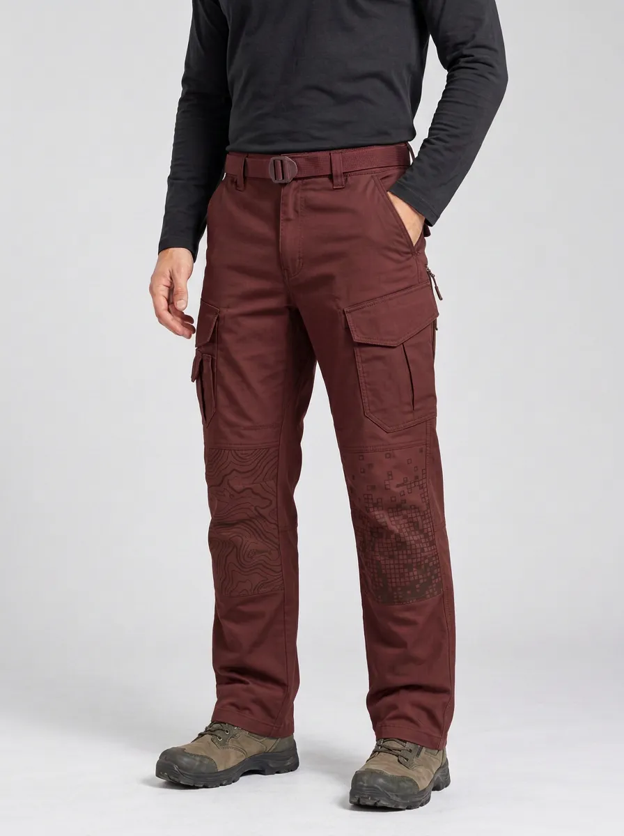 Tactical Outdoor Topographic Pixel Cargo Pants