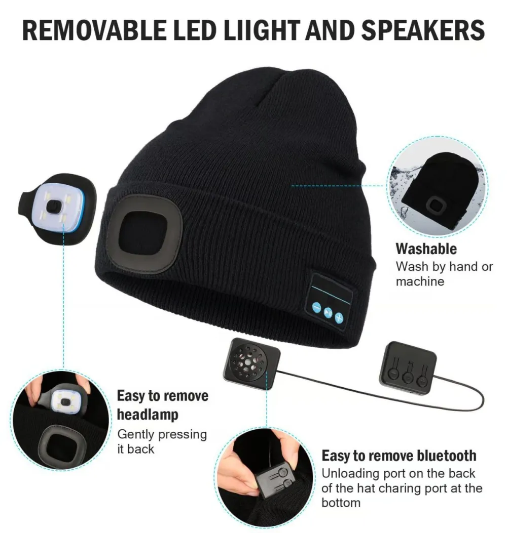 ❤️‍🔥Hot Sale 49%OFF 🔥 3-in-1 Function Bluetooth Beanie