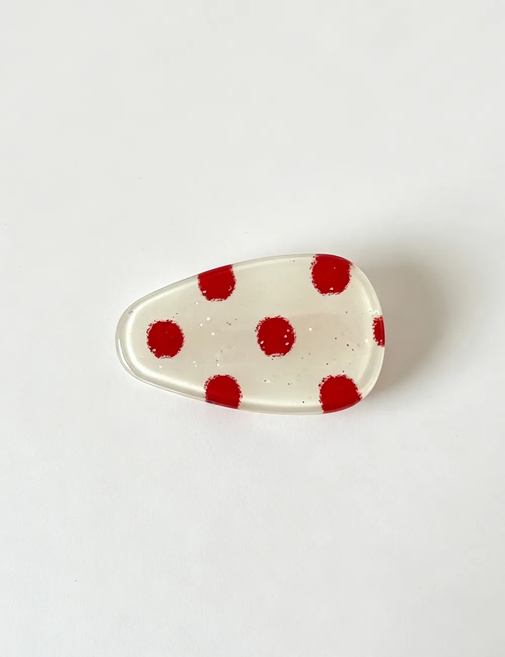 Polka Dot Water Drop Shape Hair Clip