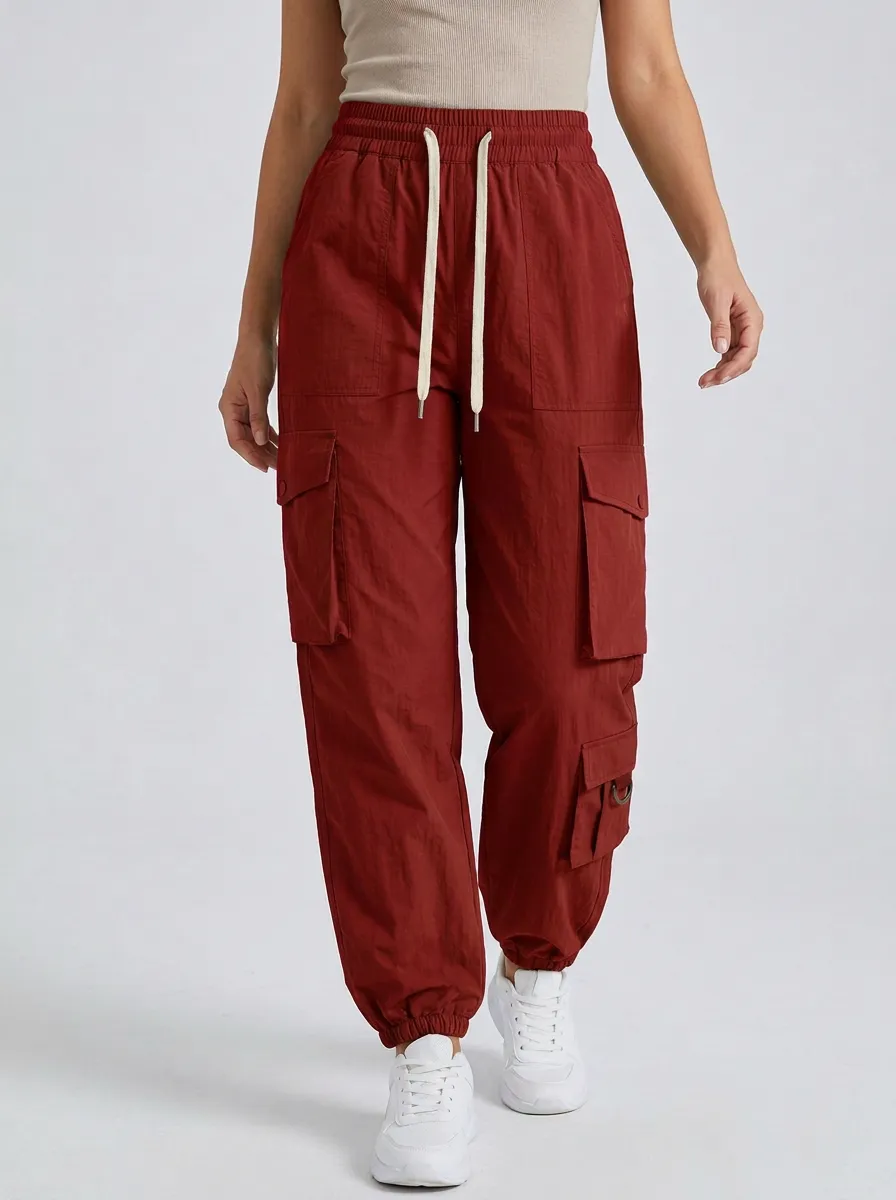 Women's Clean Multi-Pocket Cargo Cargo Work Pants