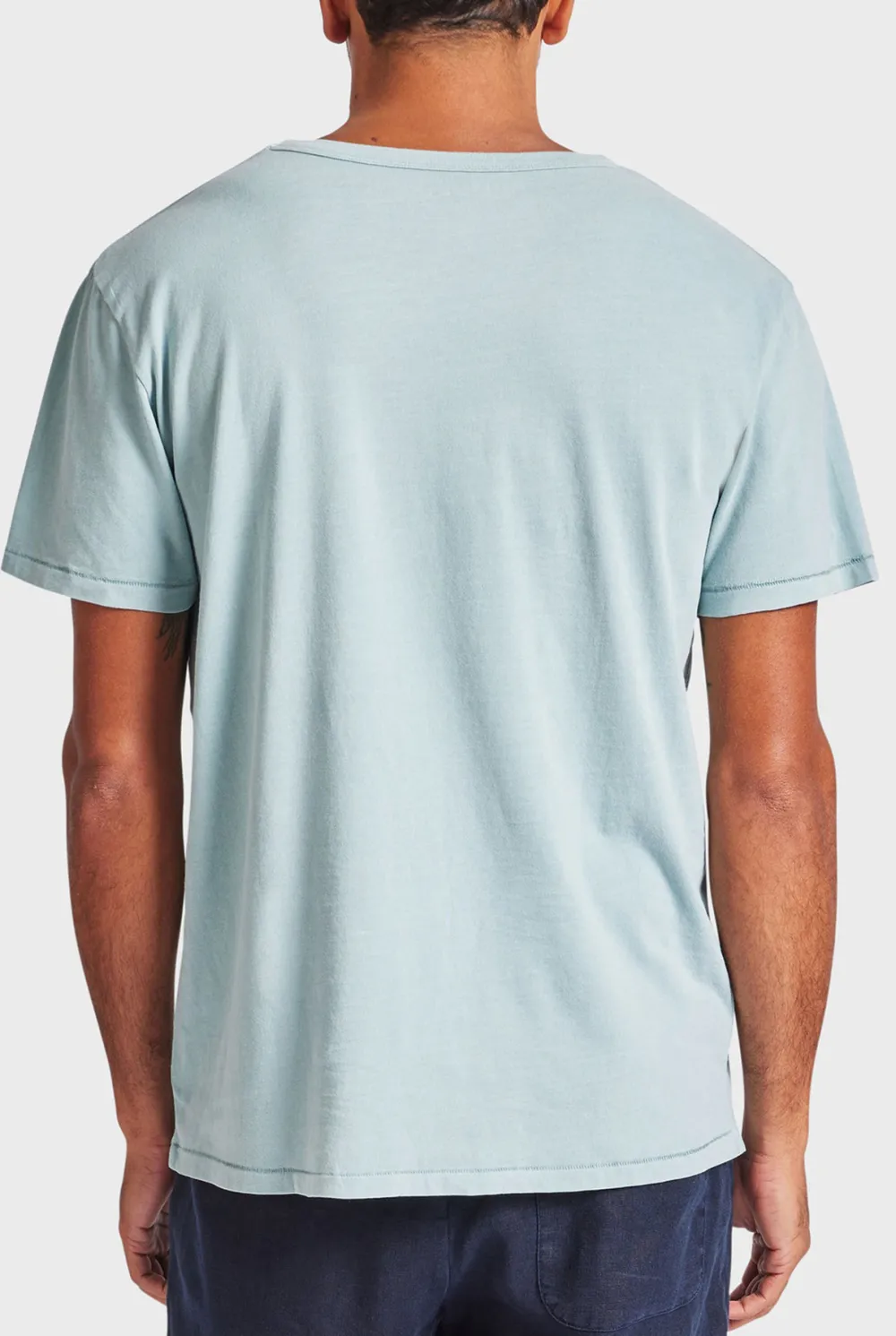 Pine Colored Short Sleeve Crew Neck Tee