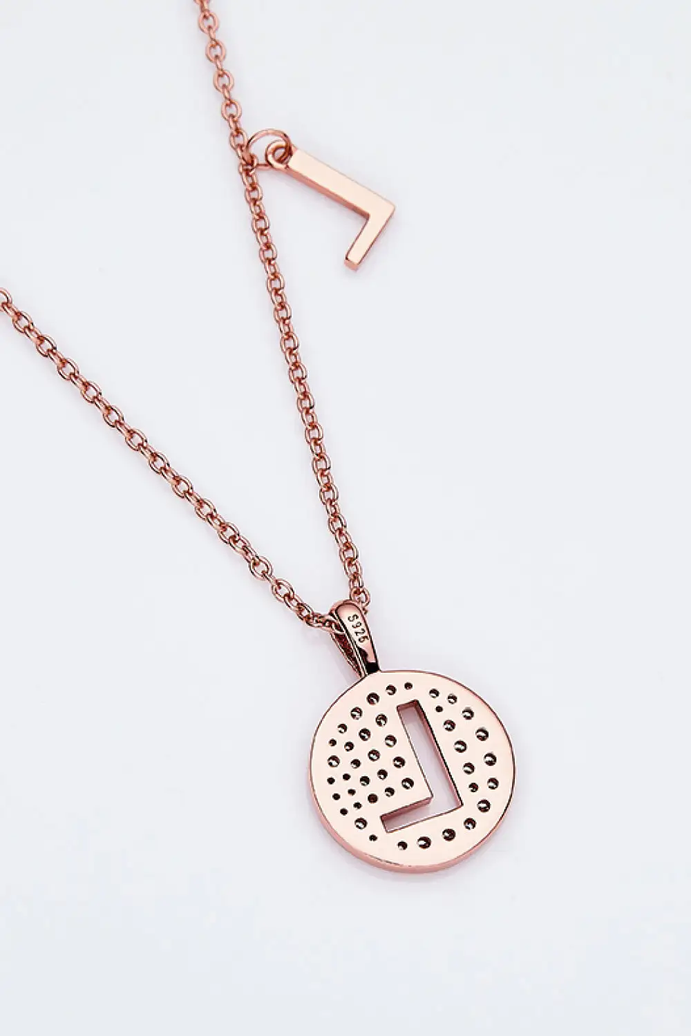 Moissanite K To T Pendant Necklace