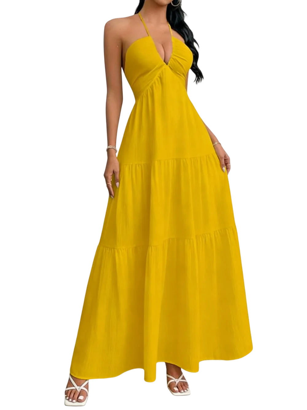Women's Plain Dress, Summer Clothes Women, Casual Basic Loose Fit Sleeveless Dress for Beach Holiday Vacation