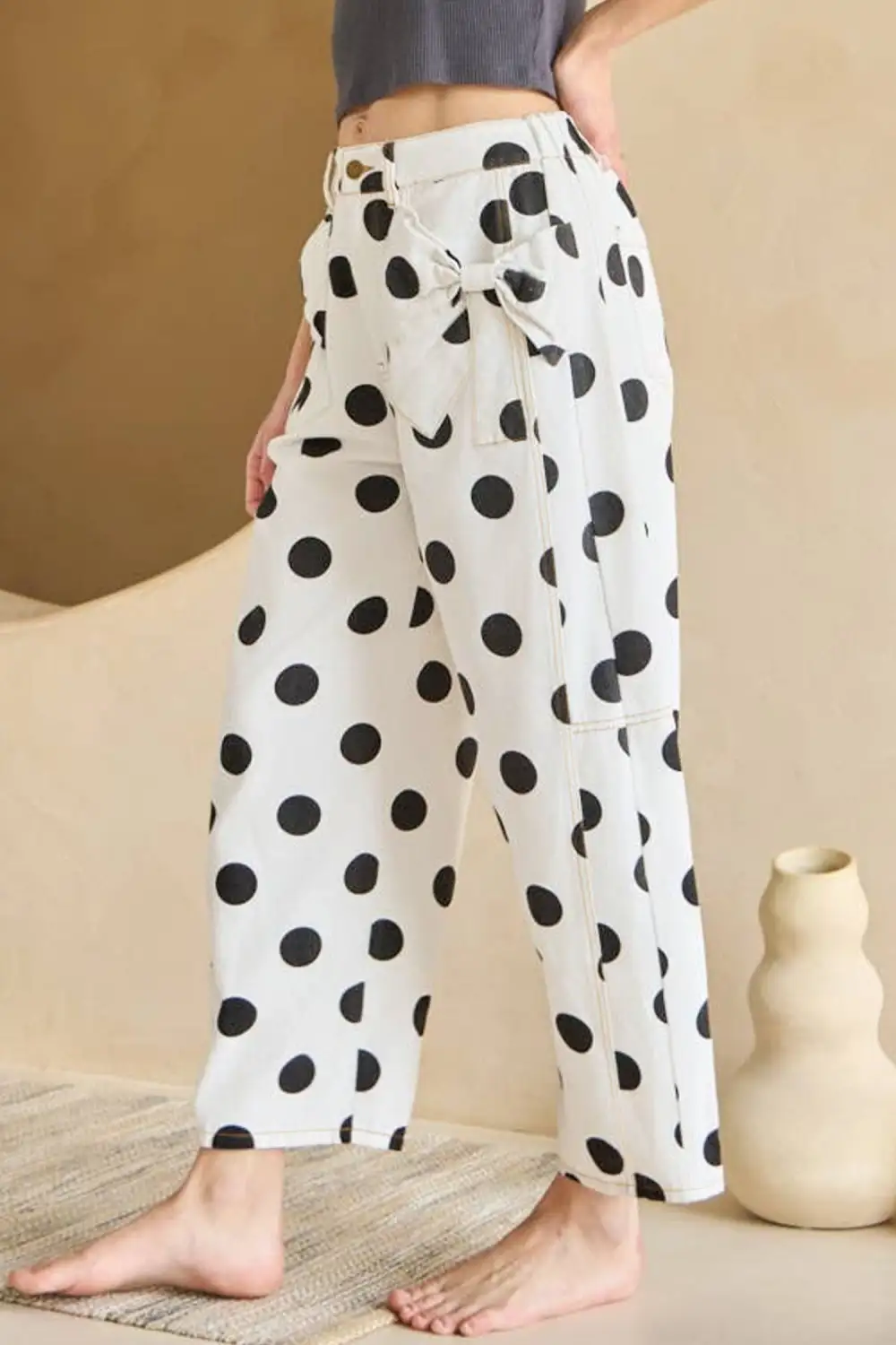 Polished Refined Pocketed Straight Leg Jeans