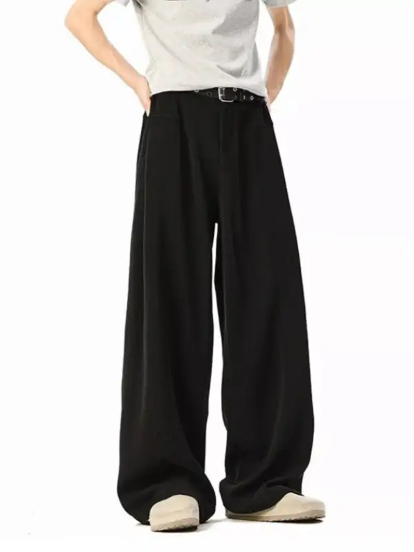 Men's Plus Size Wide Leg Pants