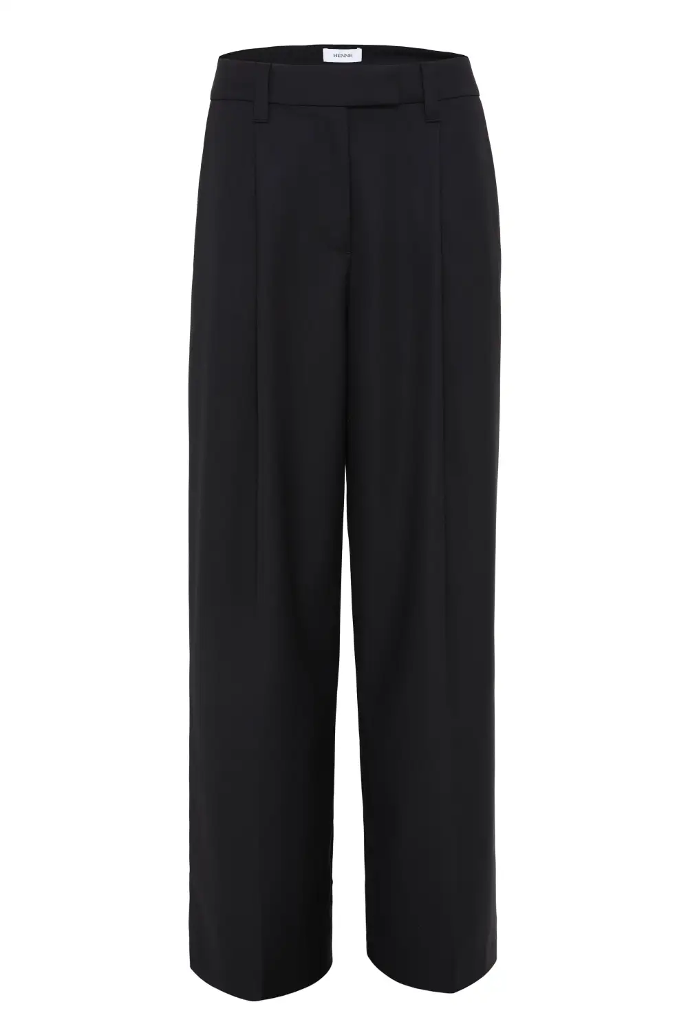 Black Relaxed Low-Rise Trouser