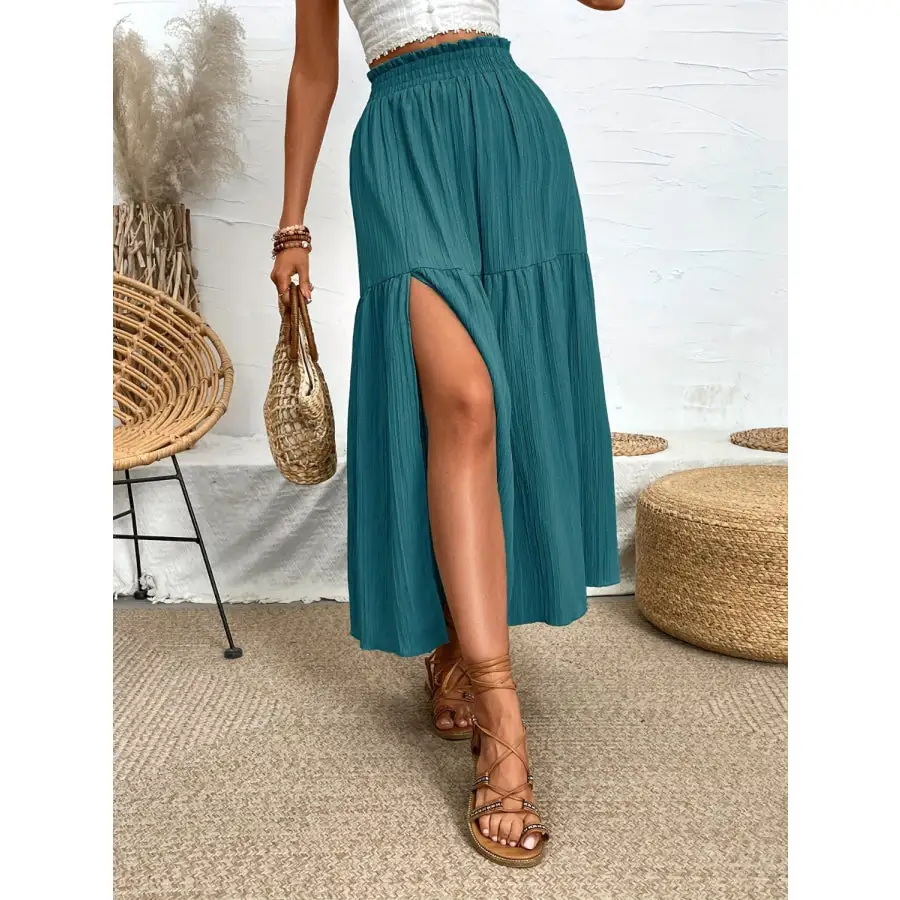 Frill Slit Skirt