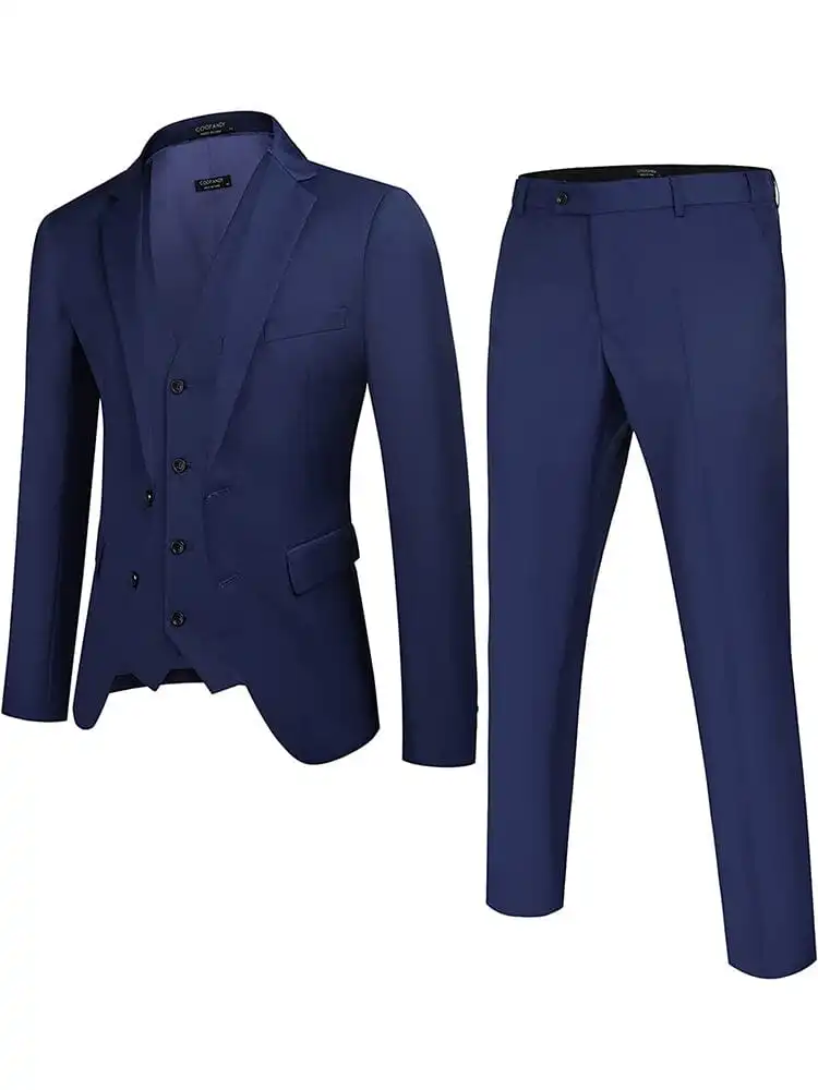 Notch Lapel Two Piece Suit Set