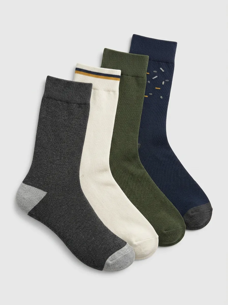 Men's Charming Four Pair Socks