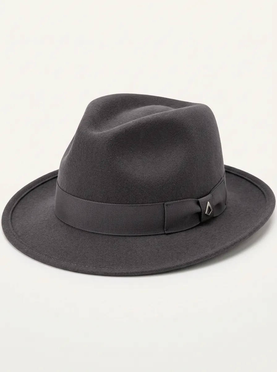 Minimal Felt Fedora Hat