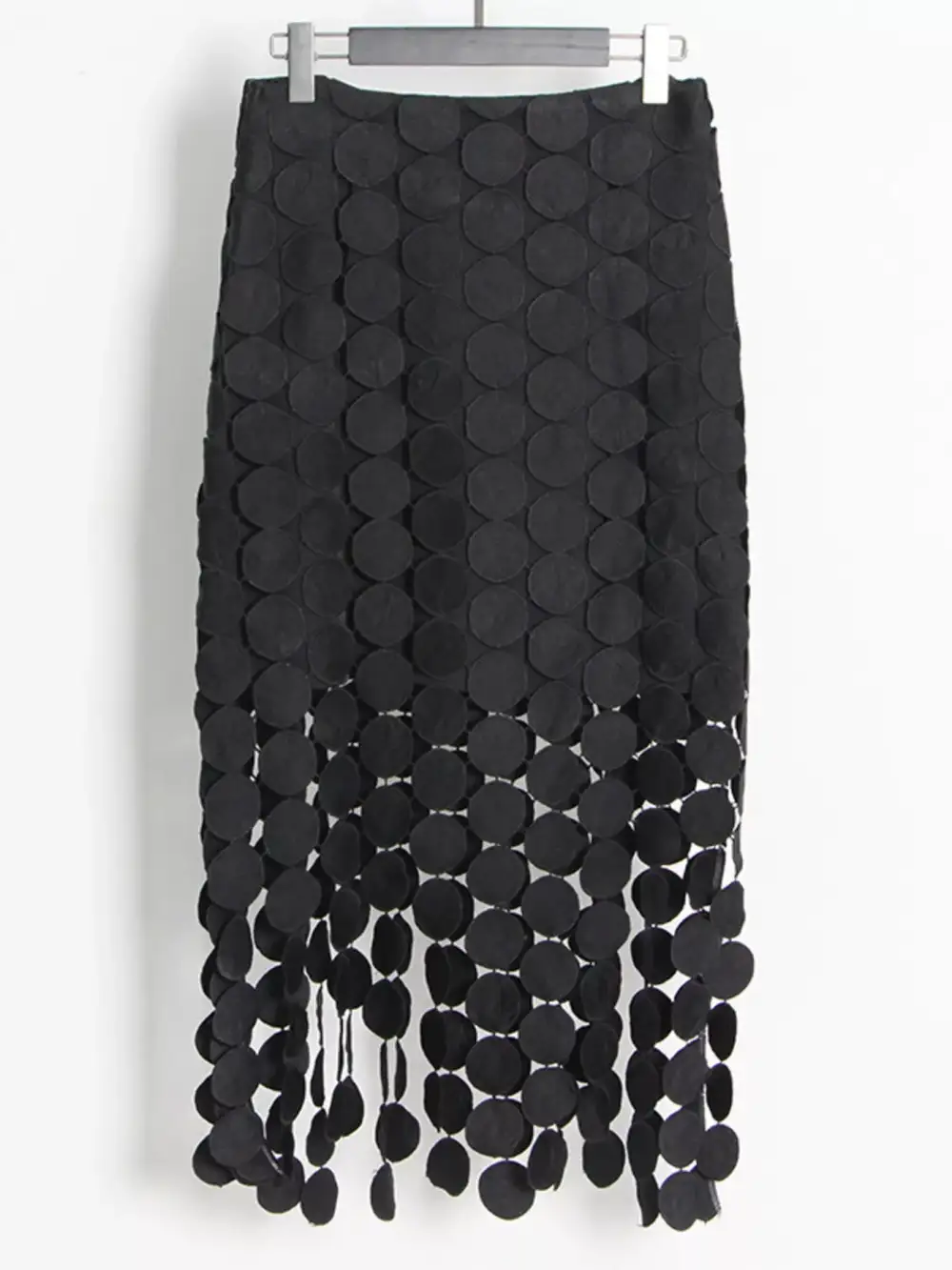 Balanced Fringe Midi Skirt