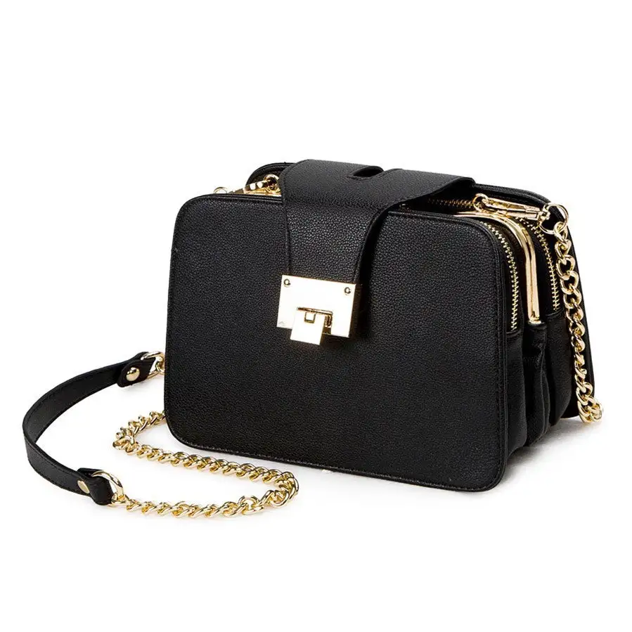 Sleek Women's PU Shoulder Bag Messenger Clutch Small