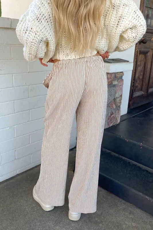Striped Drawstring Pants
