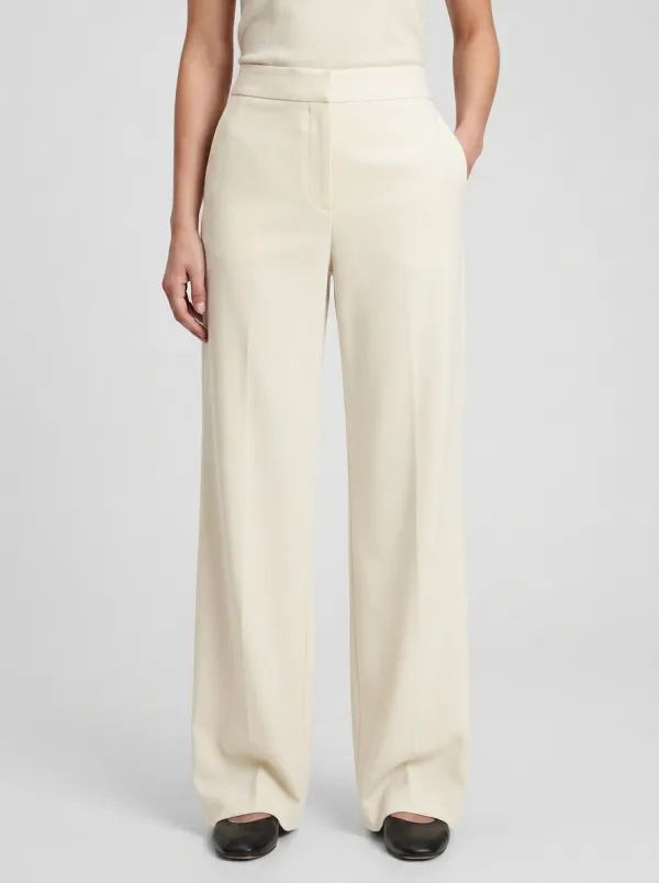 Classic Tailored Wide-Leg Trousers