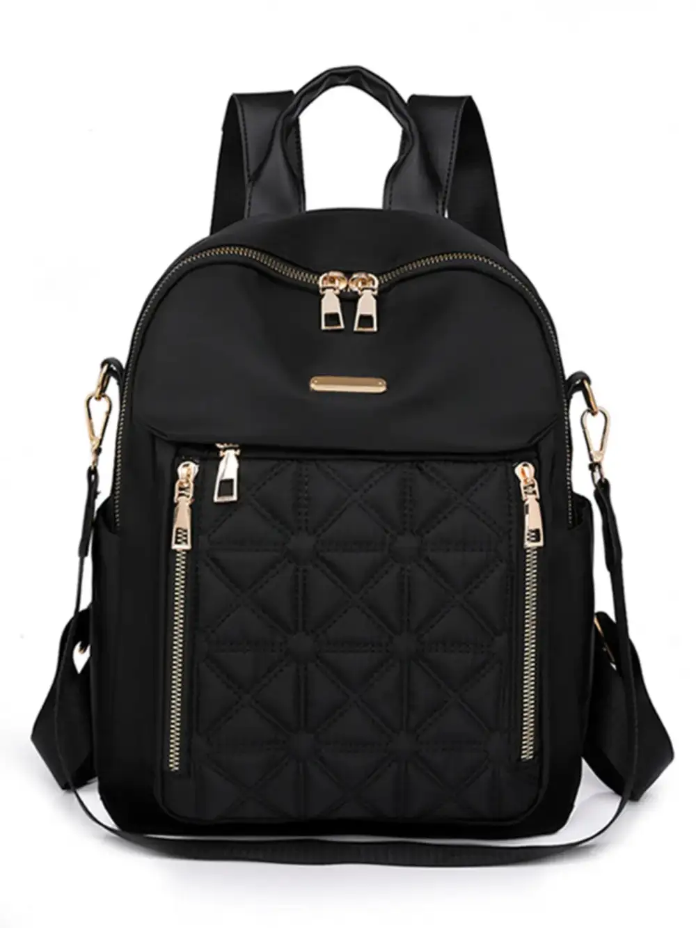 Quilted Oxford Cloth Backpack