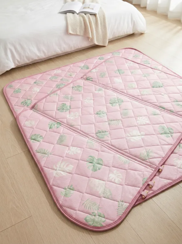Everyday Summer Cooling Tropical Leaf Pattern Cooling Mat