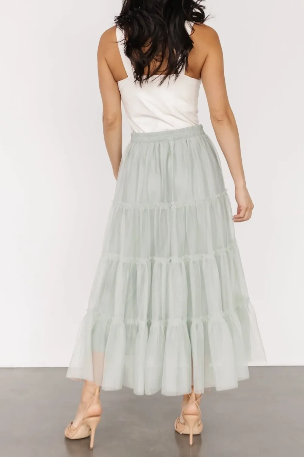 Lightweight Soft Sheer Fabric Skirt