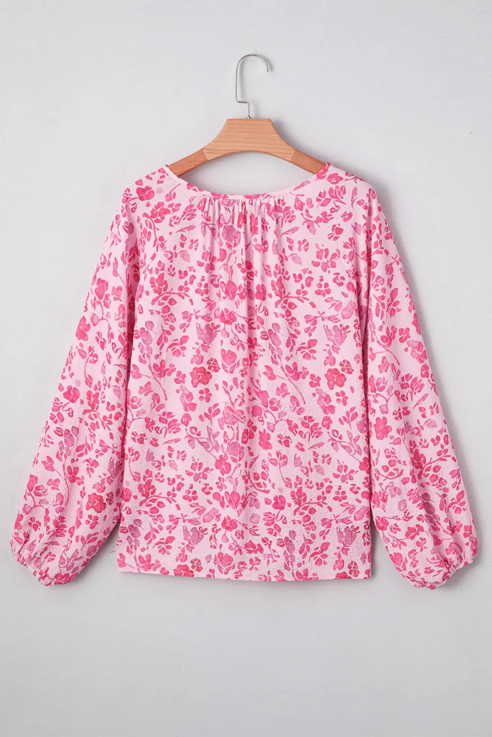 Floral Puff Sleeve Boho Blouse