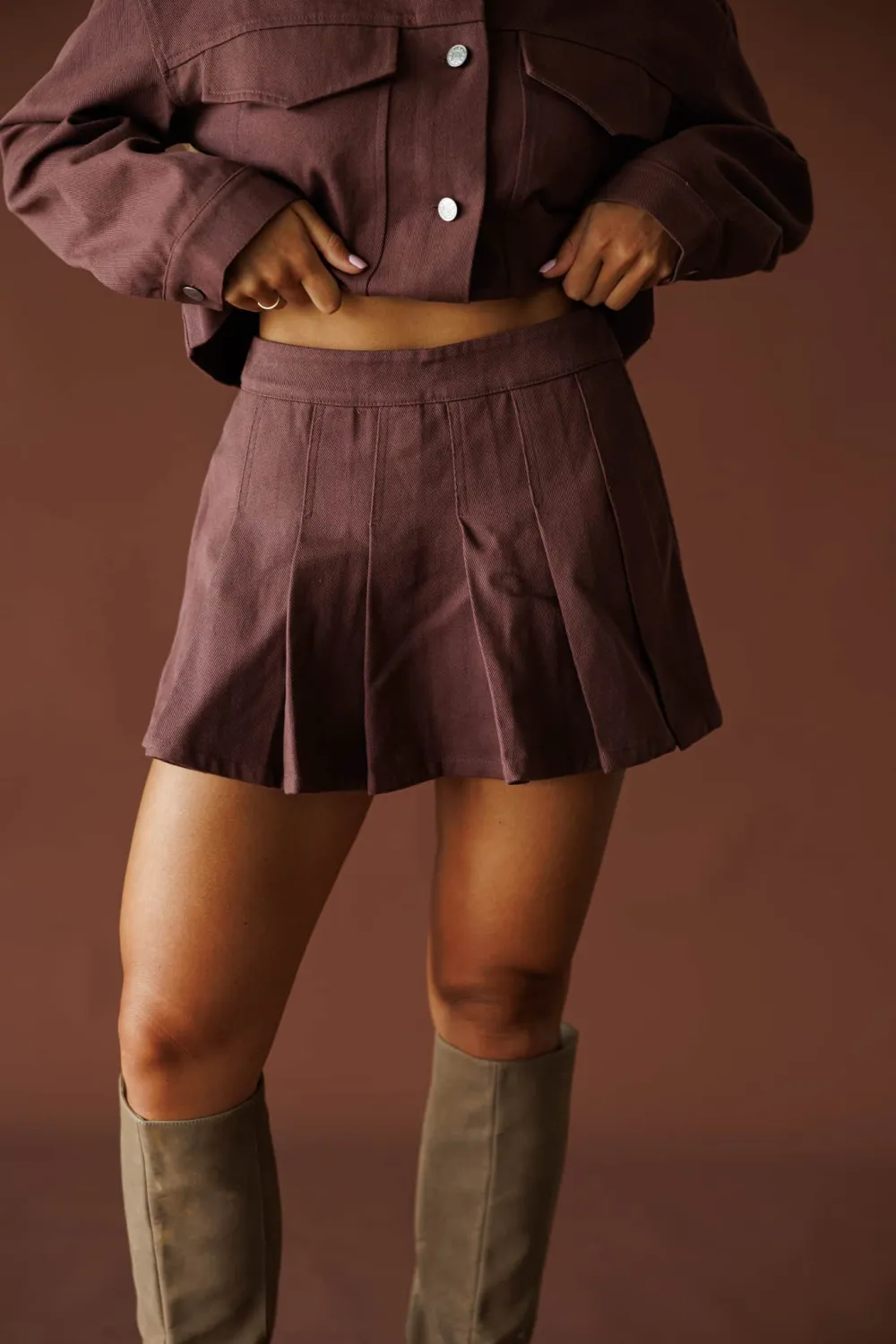 Everyday Pleated Mini Skirt