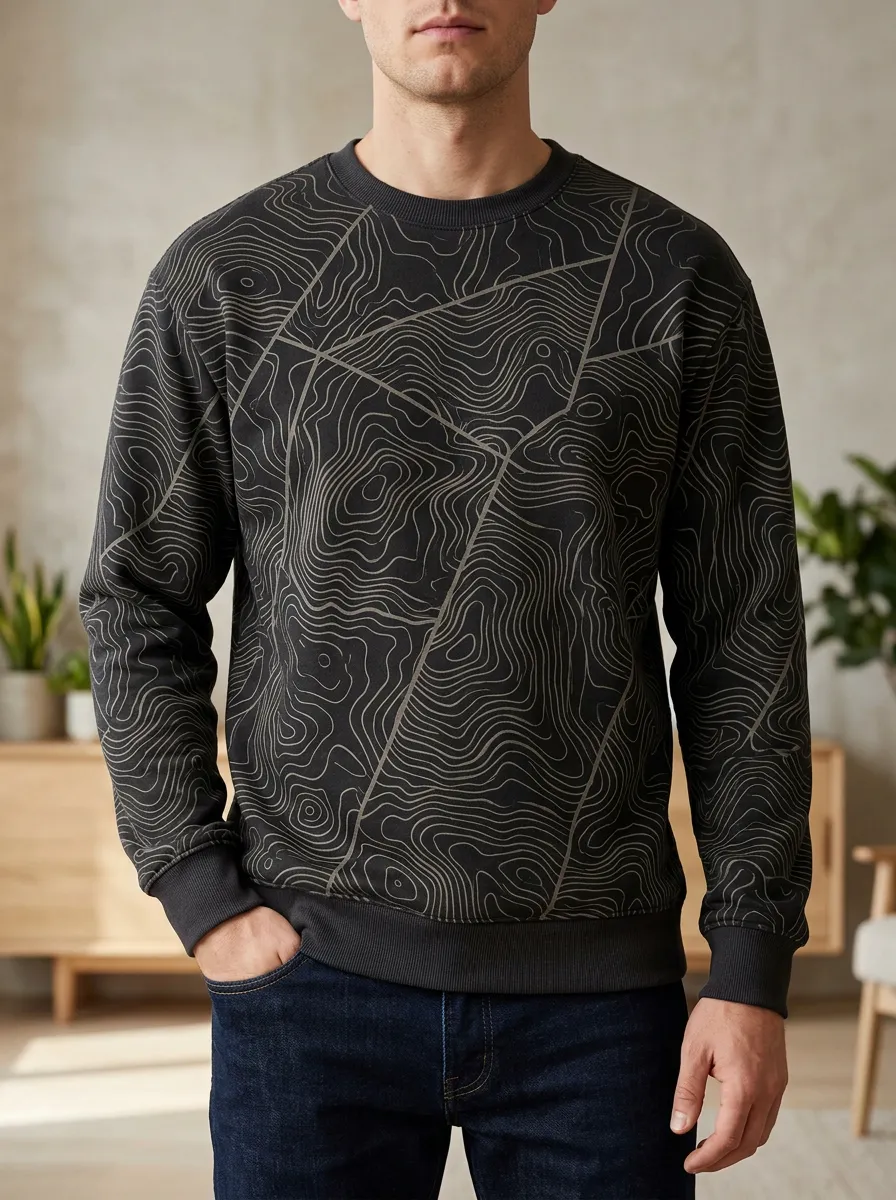 Men's Graphic Fleece Sweatshirt