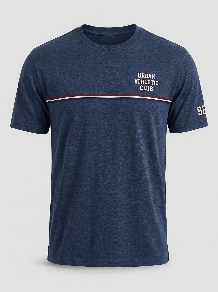Men's Urban Athletic Club Striped 92 Printed T-shirt