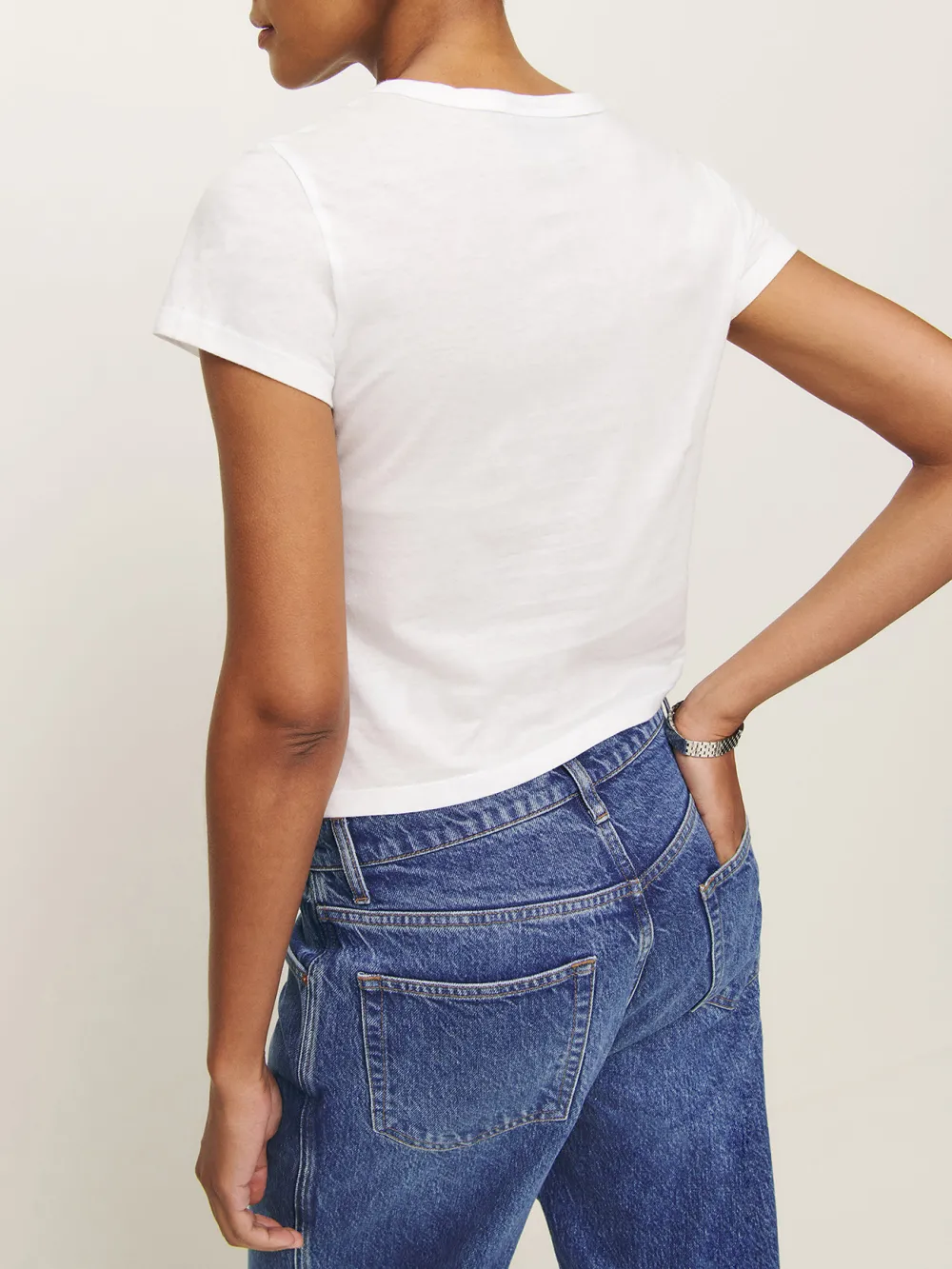 Basic Crew Neck Cotton T-Shirt