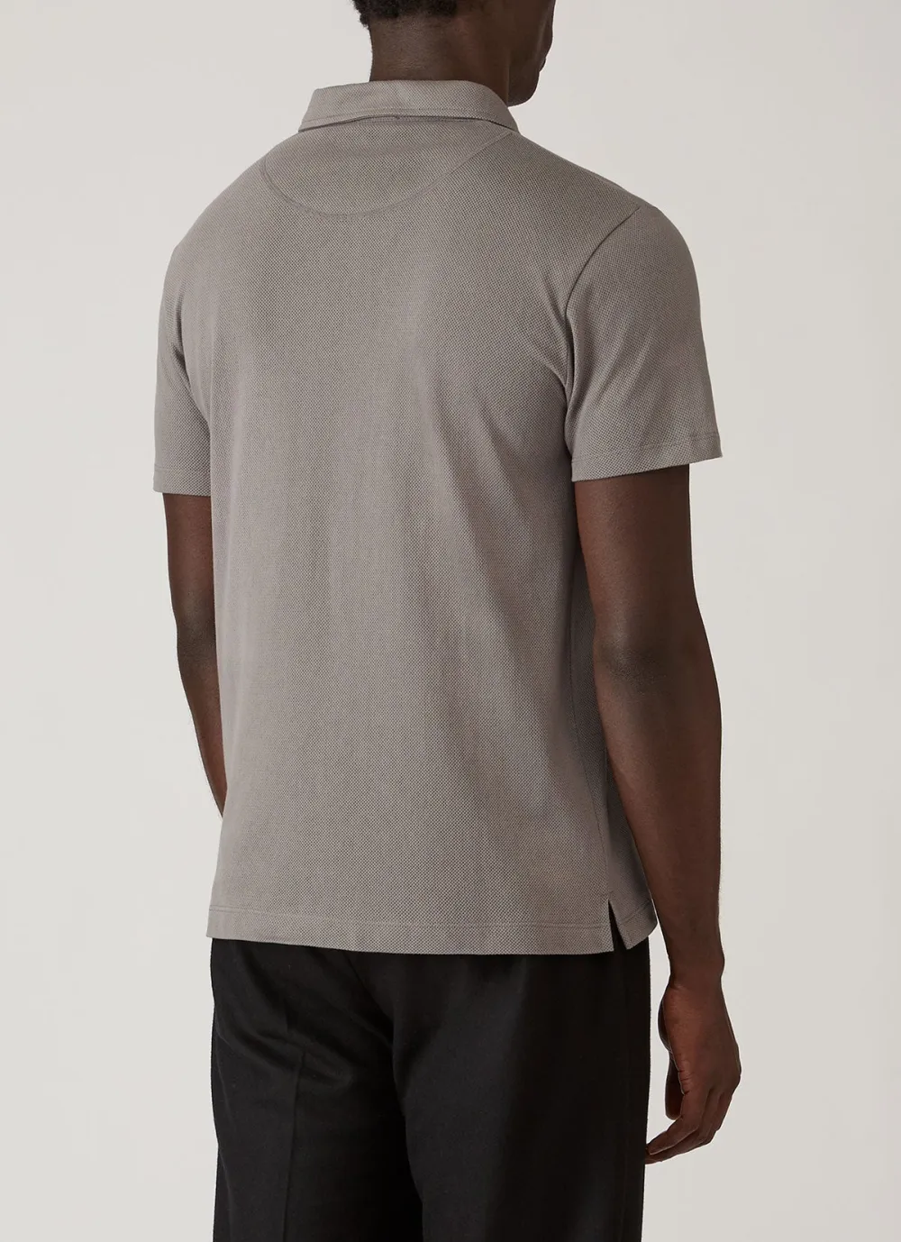 Sleek Everyday Slim Fit Mesh Cotton Short Sleeve Polo Shirt