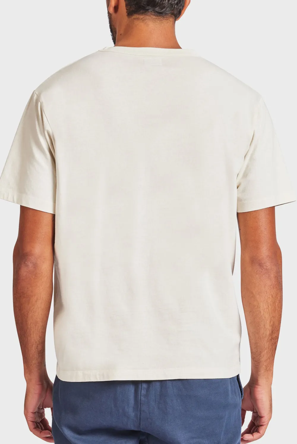 Mid Indigo Short Sleeve Crew Neck Tee