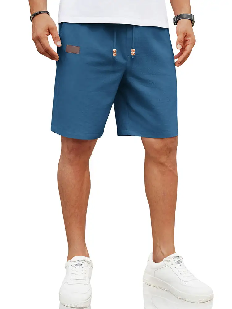 Men's Casual Linen Blend Casual Shorts