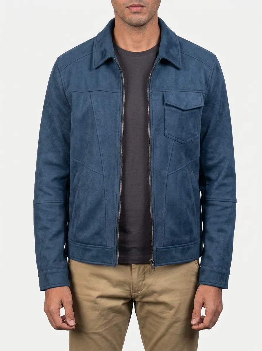 Suede Zip Jacket